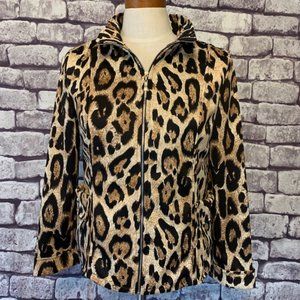 Lisa International Animal Print Jacket Size PS